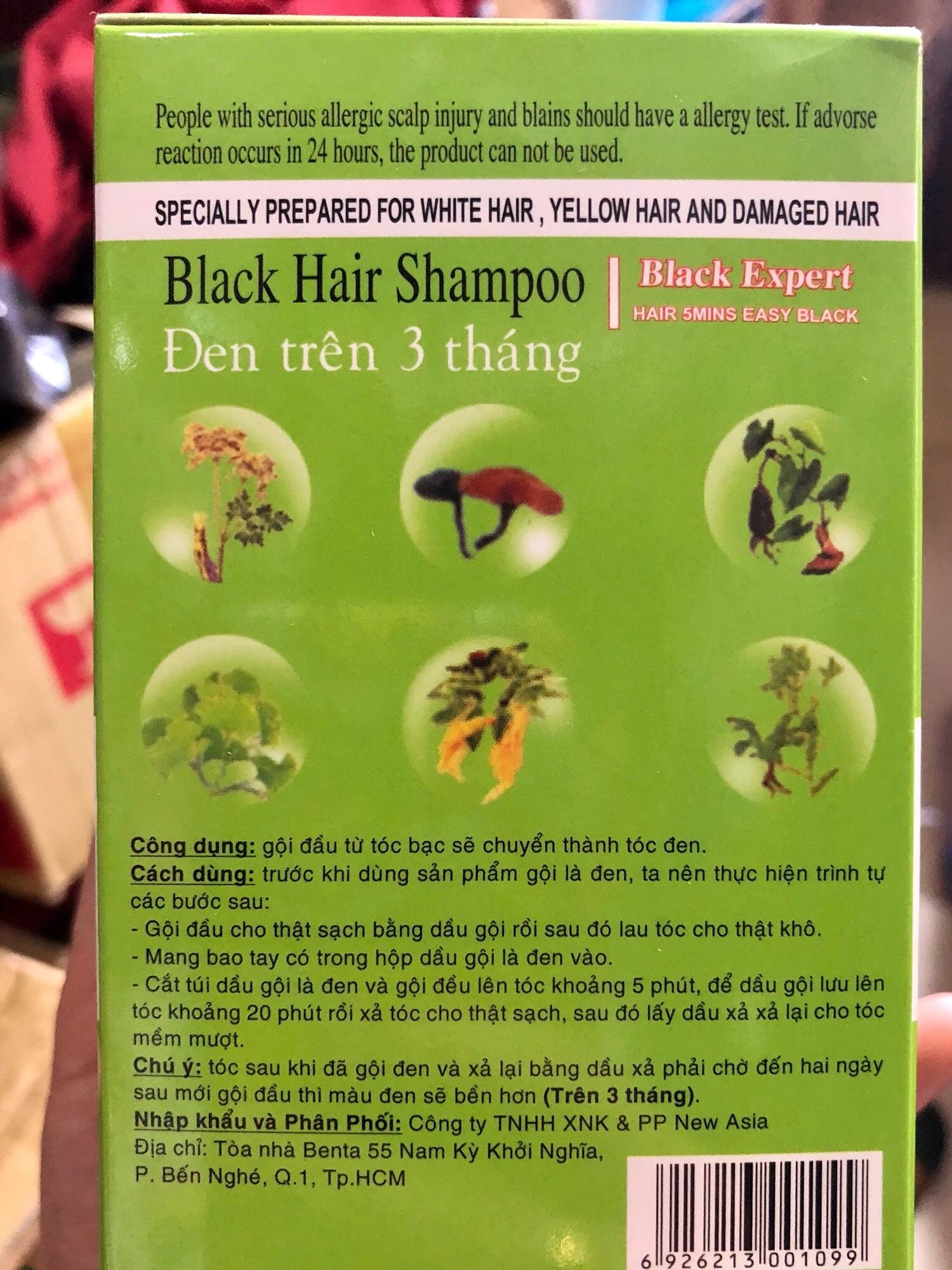 Gội đen tóc Oliu ( 1 hộp 10 gói )