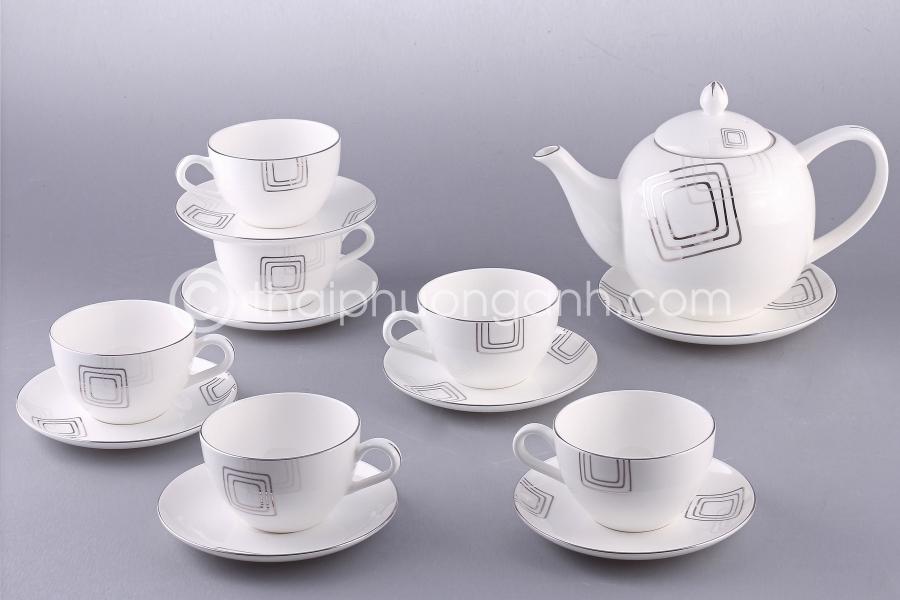 Bộ ấm trà 14 món Sứ Xương Royal Houseware 145286