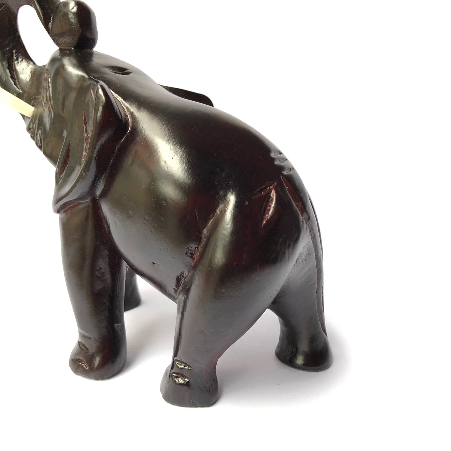 Wooden Elephant Statue - Single Elephant