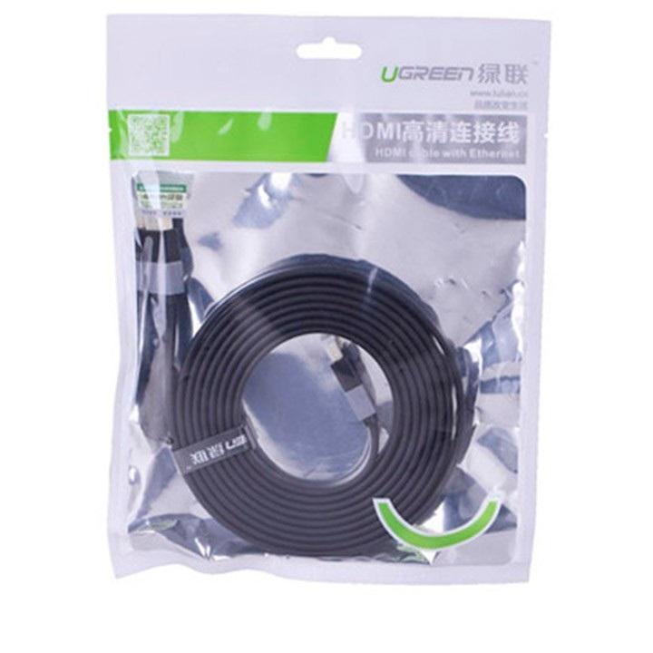 Cáp HDMI dẹt 10M Ugreen 30114 (Đen)