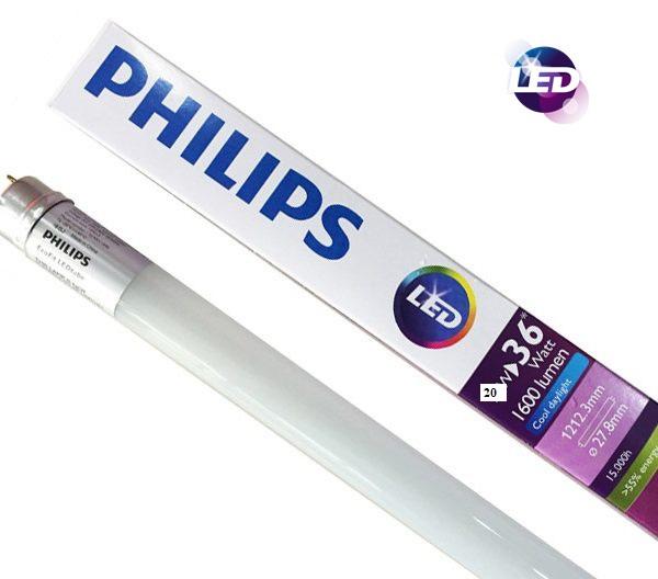 Bộ 10 Bóng đèn Siêu sáng LedTube EcoFit HO Philips 20W 1M2 (Trắng/Vàng)