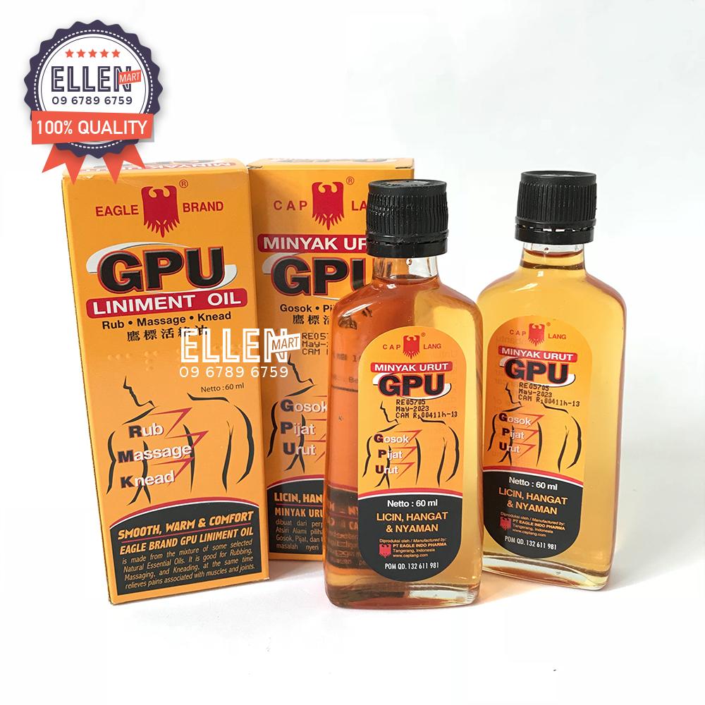 Dầu gừng xoa bóp GPU Liniment Oil Indonesia 60ml