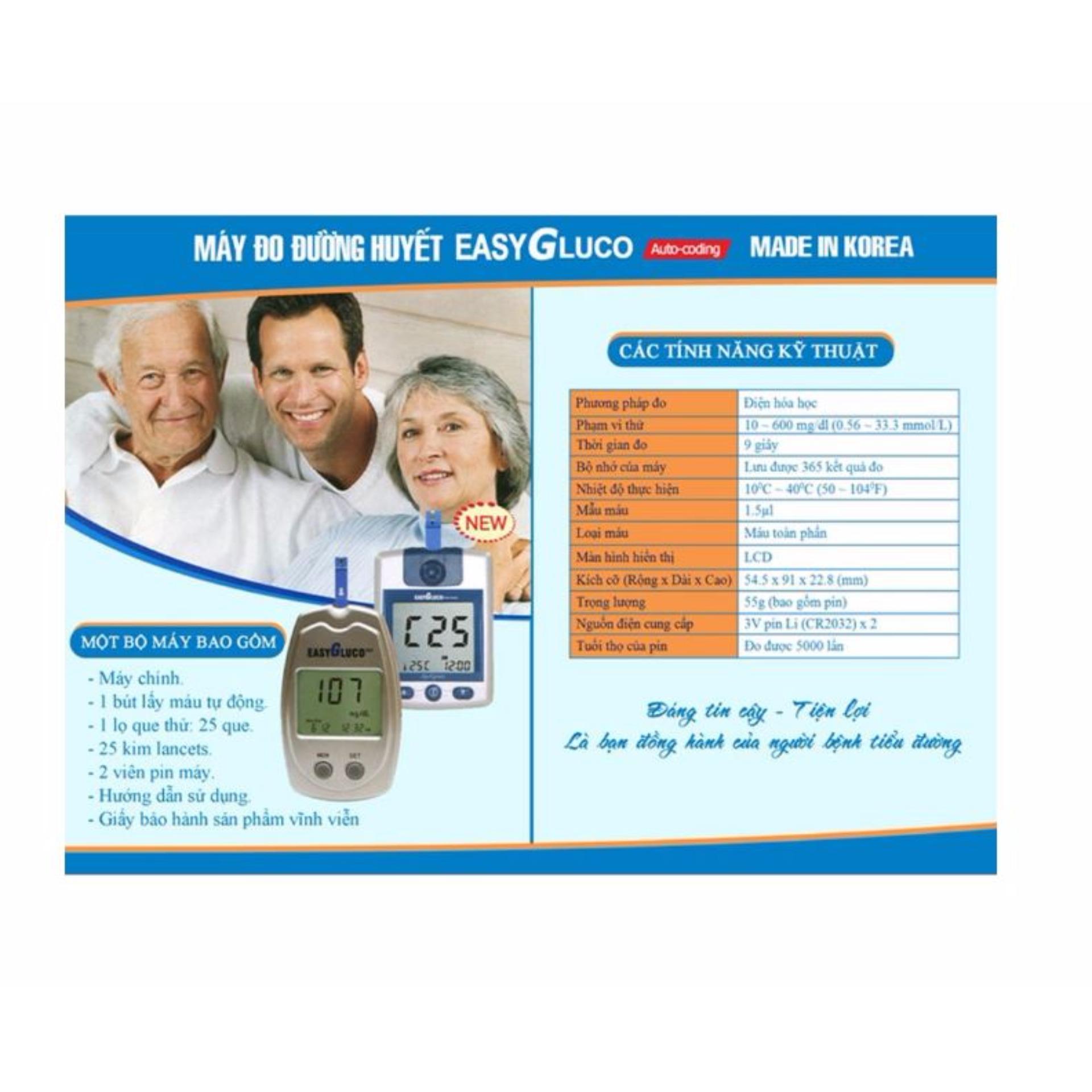 Máy đo đường huyết easy gluco