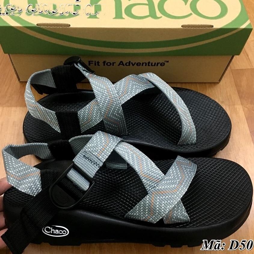 Dép quai hậu chaco4 họa tiết xám