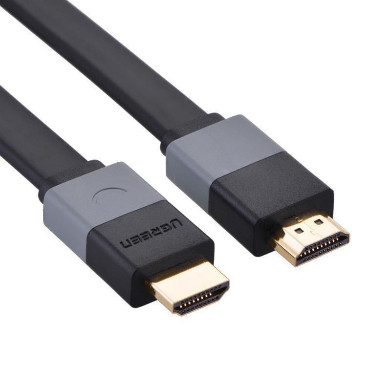 [HCM]Cáp HDMI 5M Ugreen 30112(HD120)- Cáp dẹp 3D 4K*30Hz Enthernet RCA