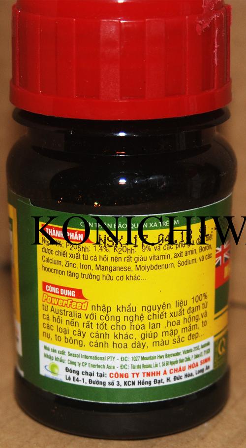 Phân đạm cá cao cấp Power feed + rong biển sea soil nhập khẩu Australia 100ml