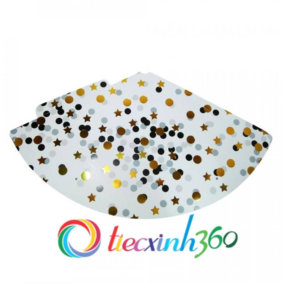 6 nón chóp giấy confetti dành cho tiệc