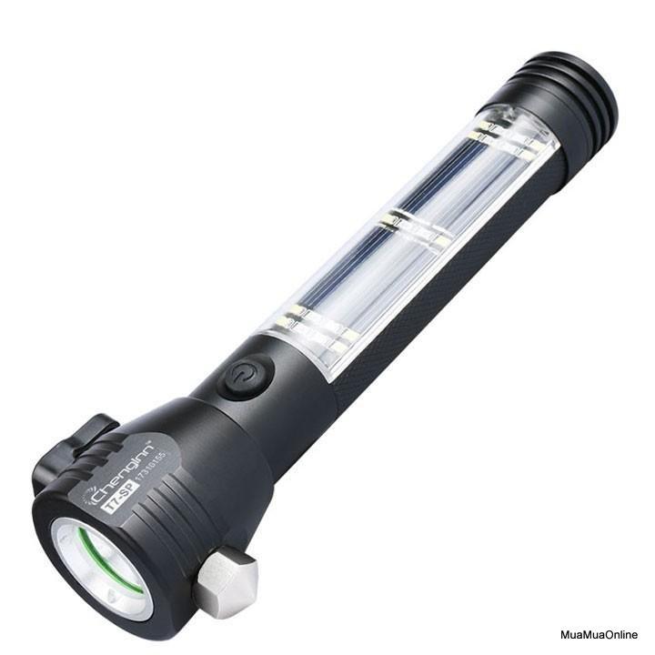 Đèn Pin 11 Chức Năng Solar Power Flashlight Cao Cấp