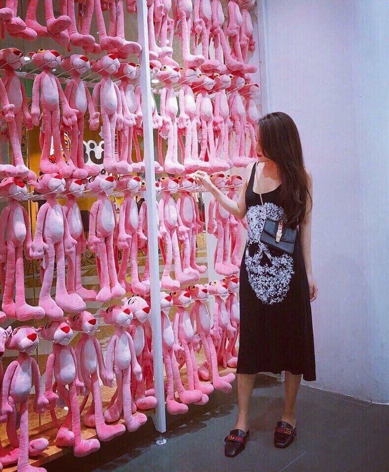 [HCM]Đầm suông sát nách in hình siêu hót
