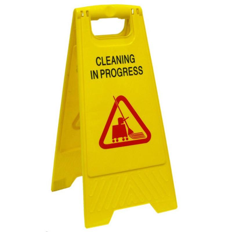 [HCM]Biển báo khu vực đang làm vệ sinh - Cleaning in progress