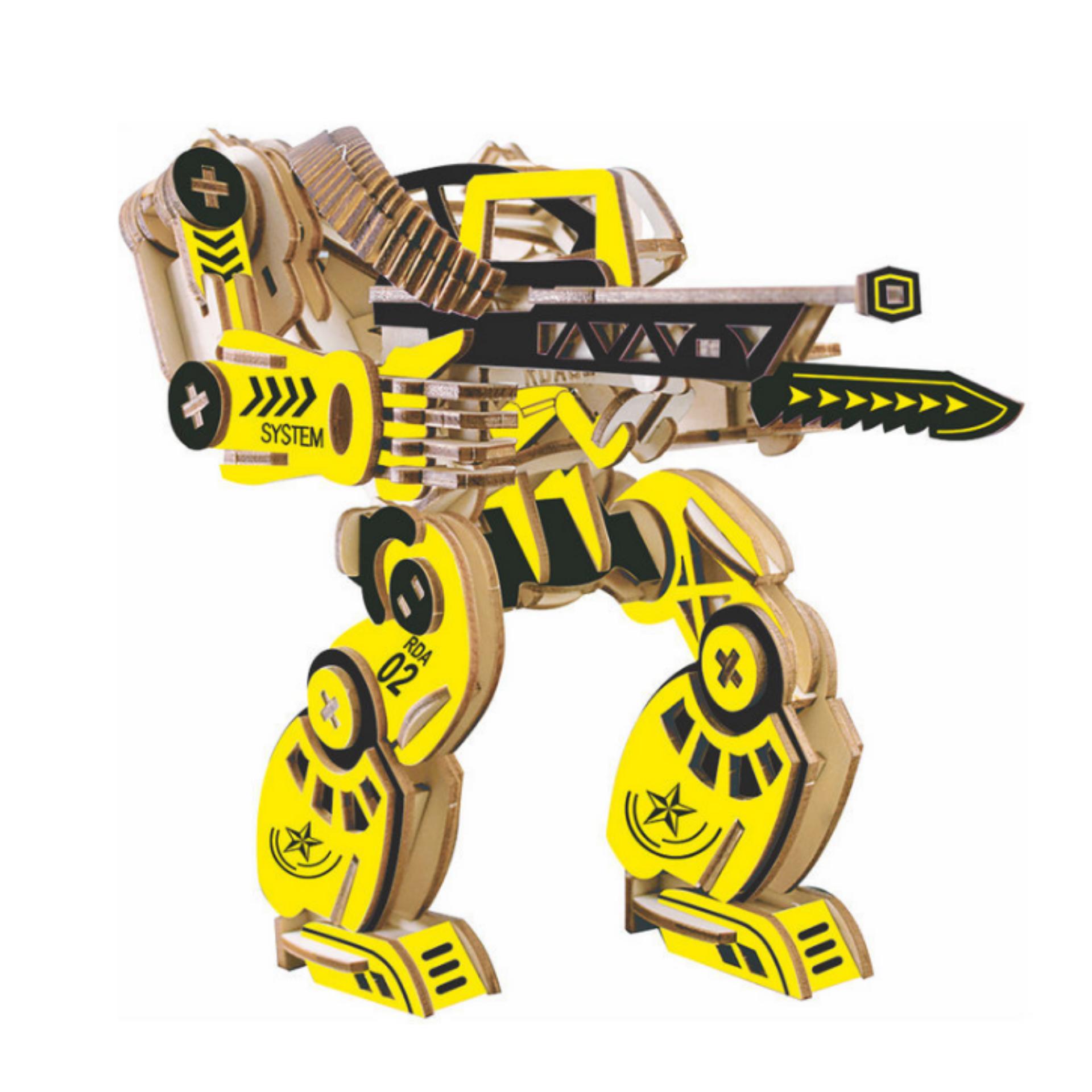 Đồ chơi lắp ráp gỗ 3D Mô hình Robot Chiến đấu