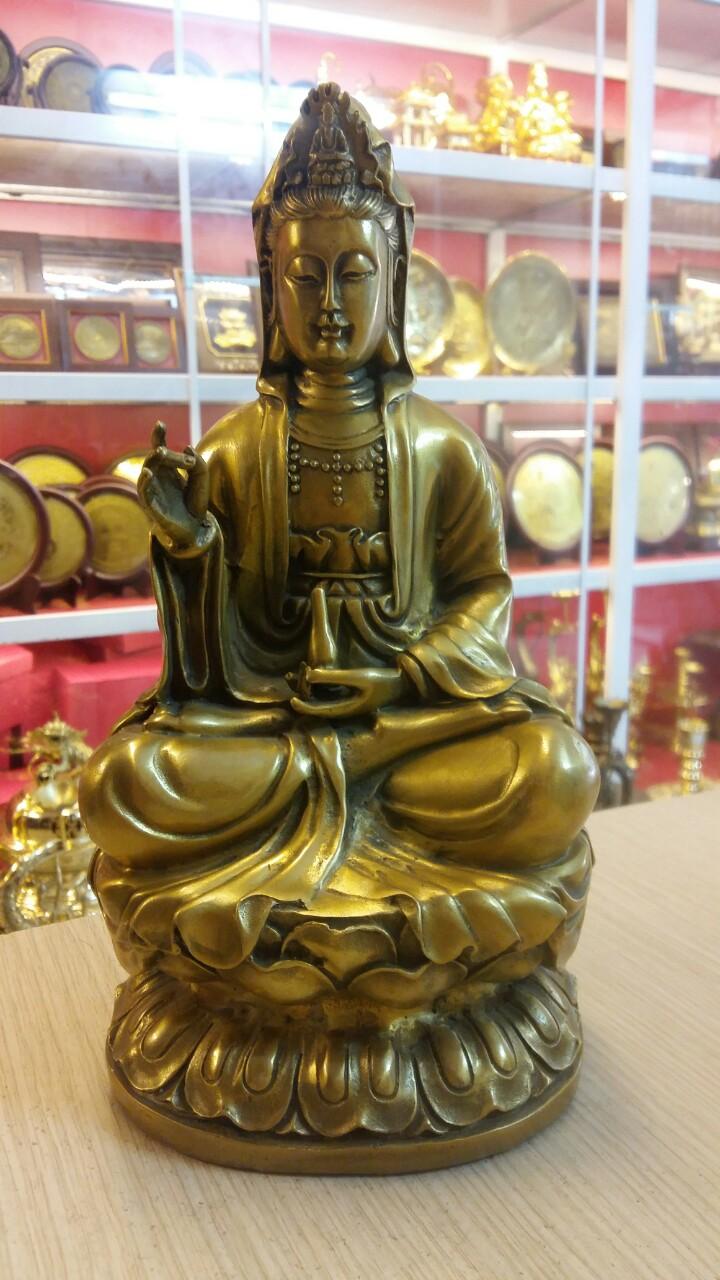 Tượng phật bà quan âm cao 27cm