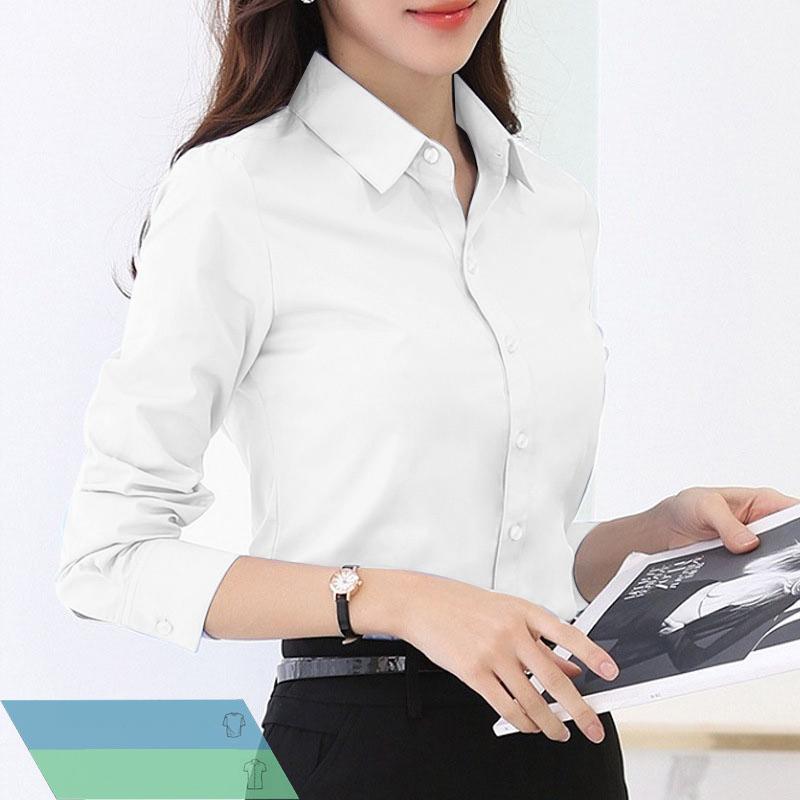 Sơ mi công sở nữ (trắng) thanh lịch sang trọng
