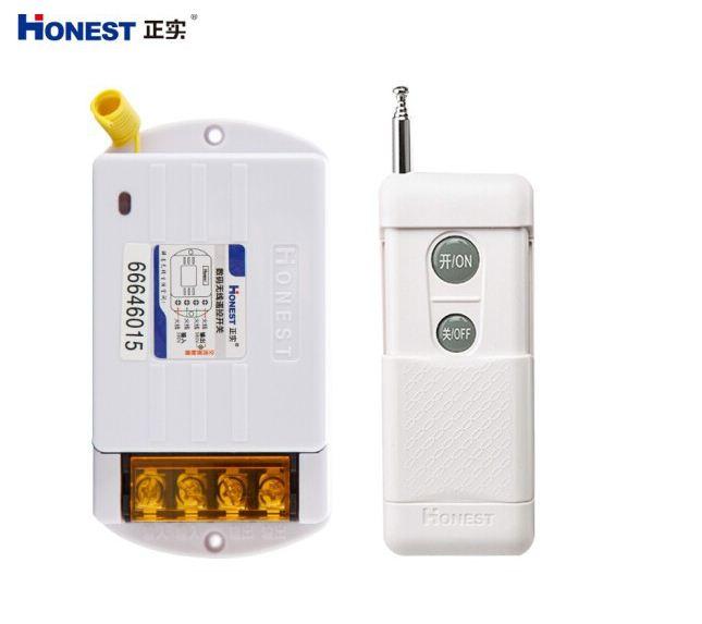 Công tắc điều khiển từ xa bằng sóng RF xuyên tường Honest 6220KG khoảng cách 1Km (40A/220V), điều khiển tự động