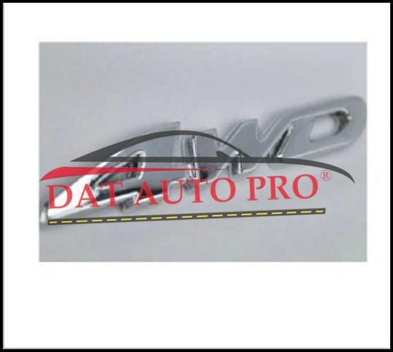 Tem Nổi kim loại 3D 4WD màu crom.