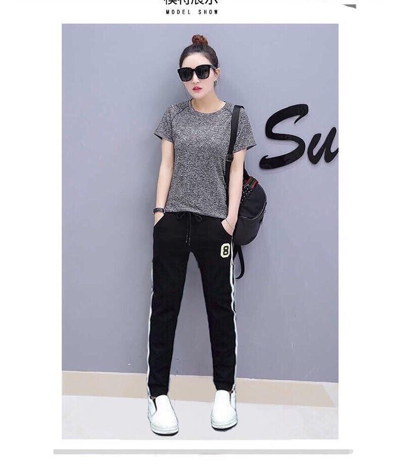 Sét bộ đồ thể thao đốm thêu cao cấp