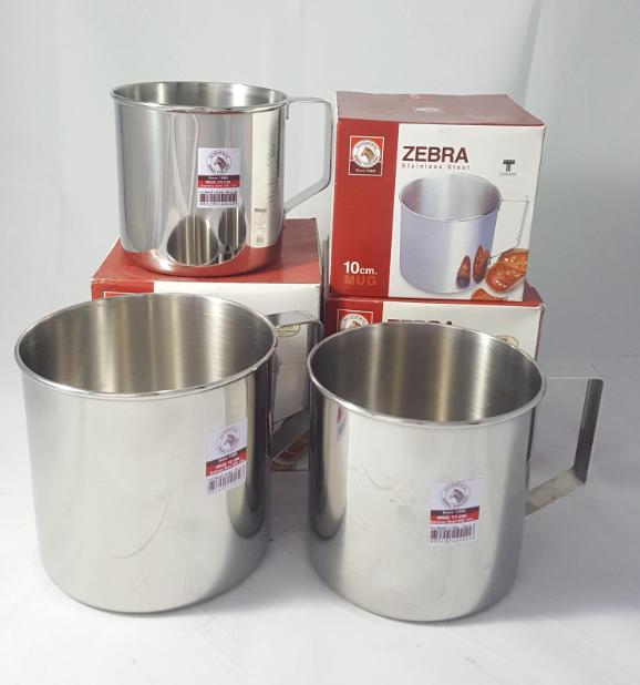 [HCM]Ca nước inox Zebra có quai 11cm