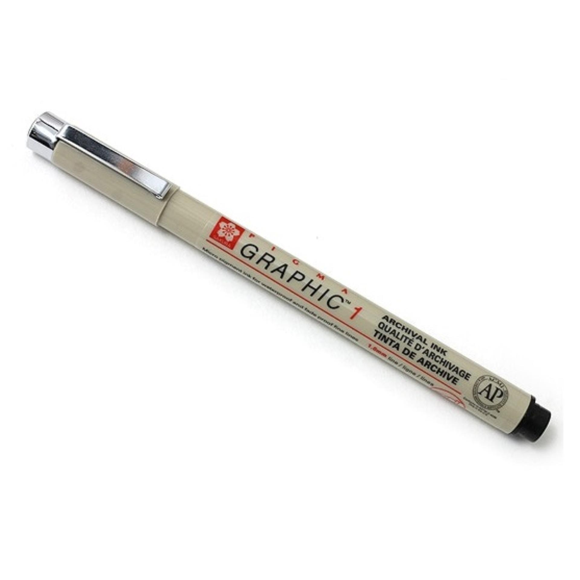 [HCM]BÚT ĐỒ HỌA SAKURA PIGMA GRAPHIC SIZE 1 (ĐẦU DẸT - 1.0 MM)