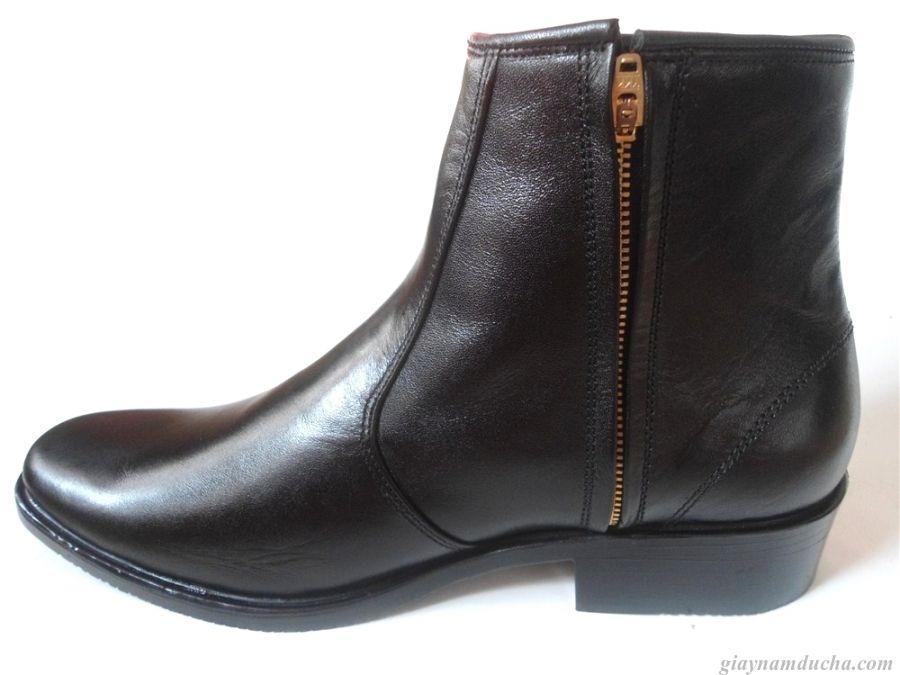 [HCM]Giày boot nam da bò thật.Bảo Hành 12 tháng.MS:B13.