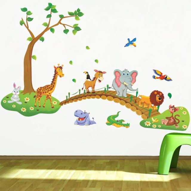 Decal dán tường vườn thú 10