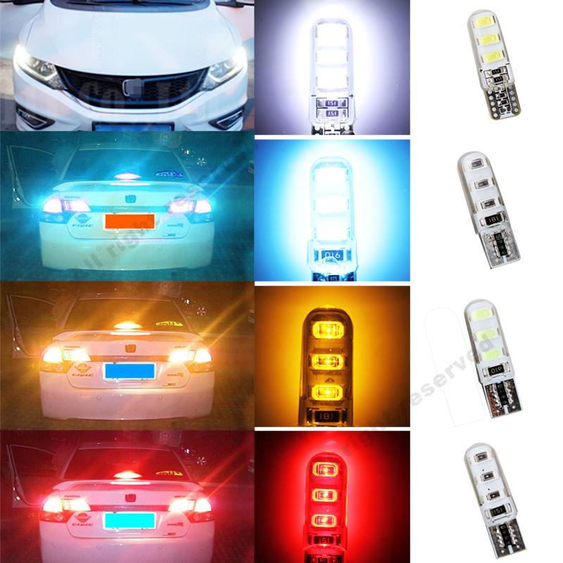 [HCM]Cặp led silicon chớp xinhan T10 HH026 (6 led-sáng đỏ)