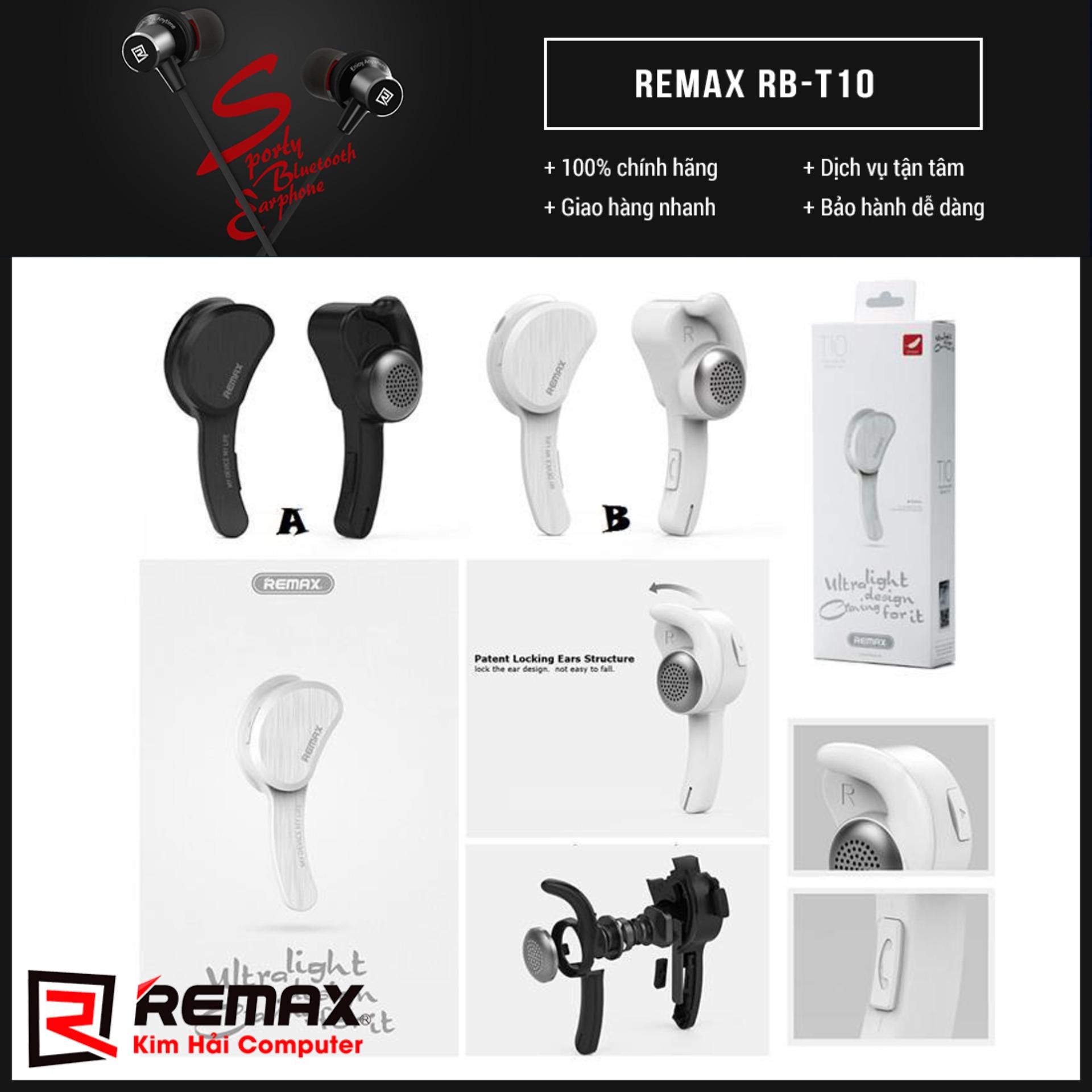 TAI NGHE BLUETOOTH V4.1 REMAX RB-T10 (Trắng) - Kim Hải Computer