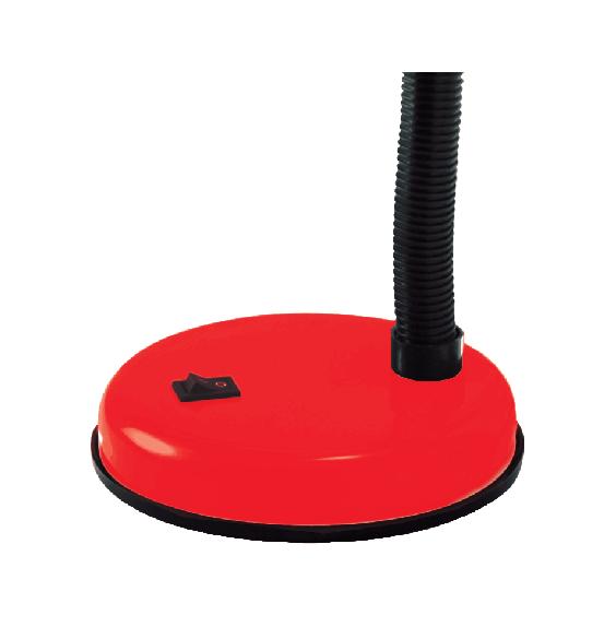 Dien Quang Dq Dkl03 Bw Table Lamp (Iron Reflector, Red and Black, Yellow Light Bulb, Plugs Directly into the Power Supply)