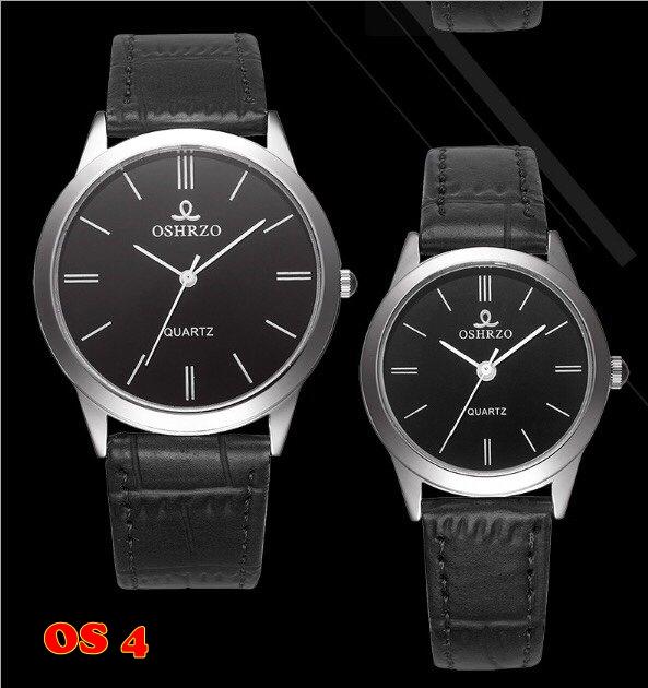Đồng hồ cặp nam nữ OSHRZO  OS4-6 dây da