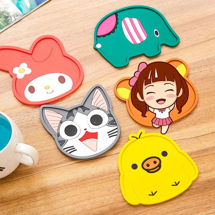Combo 5 Miếng Lót Ly Hình Thú