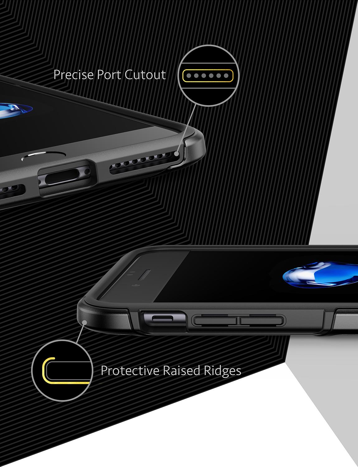 Ốp lưng Anker KARAPAX Shield+ cho iPhone 7 Plus/8 Plus - Black