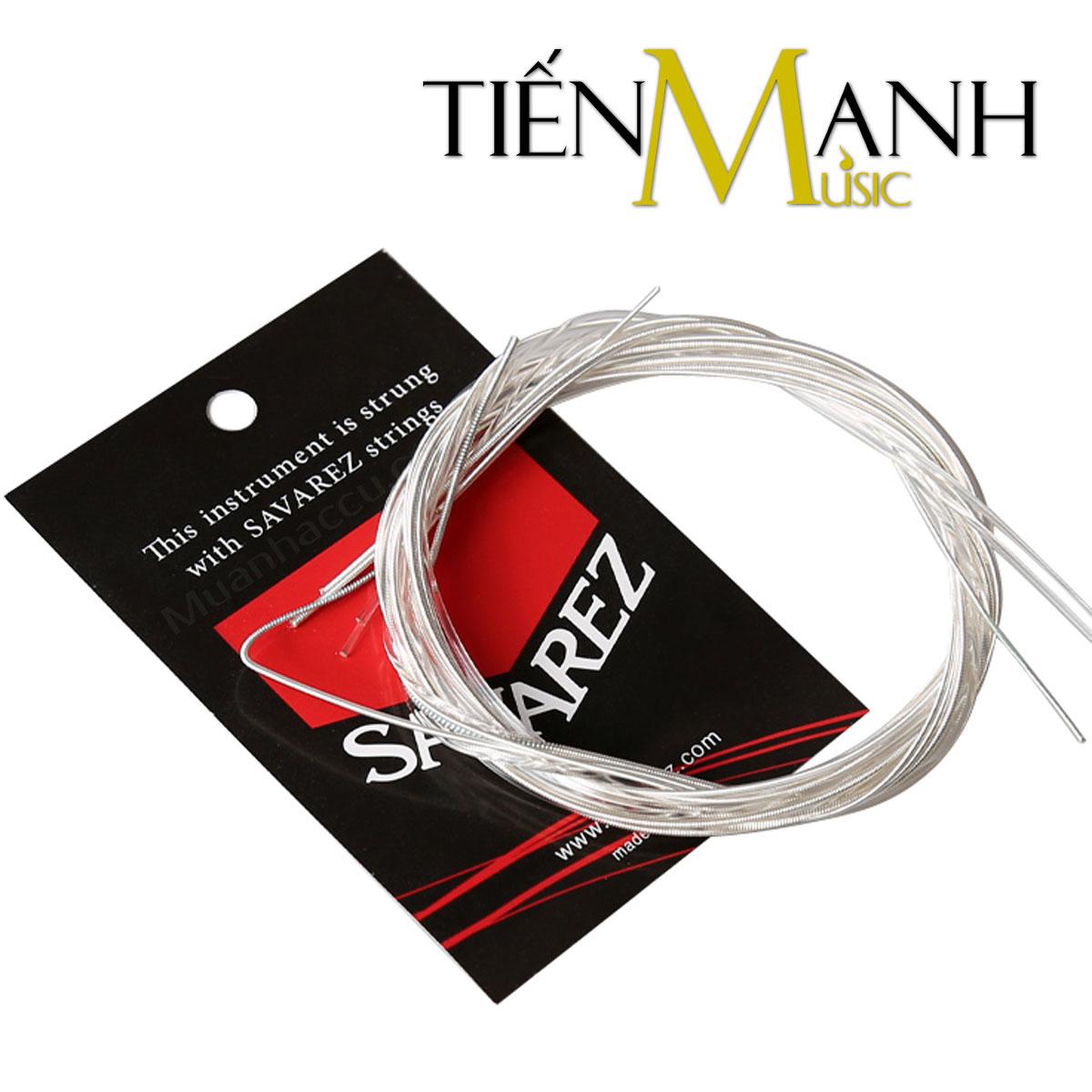Bộ dây đàn cổ điển Classic Guitar Savarez High Tension 500CJ (Bộ 6 dây Ghi-ta không đóng hộp, Chuyên dụng cho xưởng Guitar - Nylon Strings Sets)