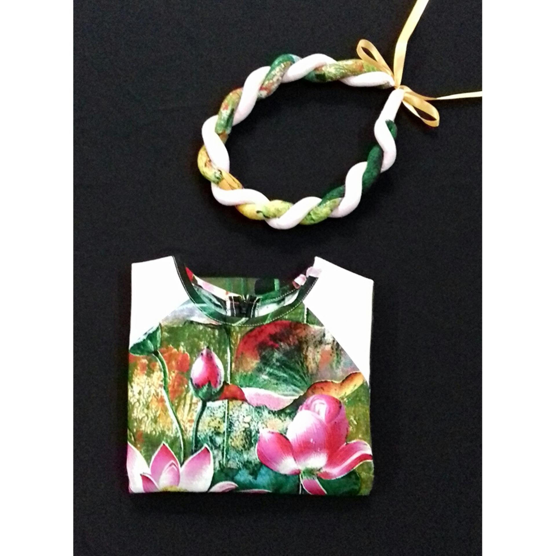 Mấn đội đầu bé gái (kết hợp với áo dài)