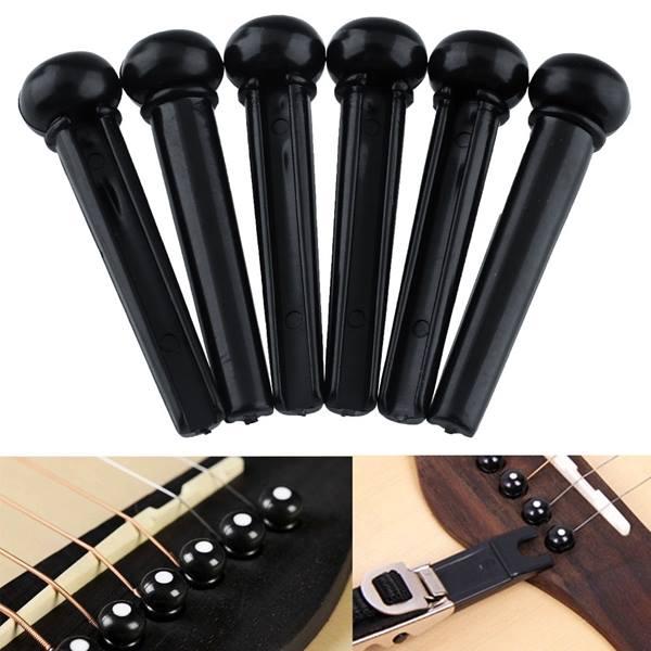 Bộ 6 pin chốt đàn guitar màu đen