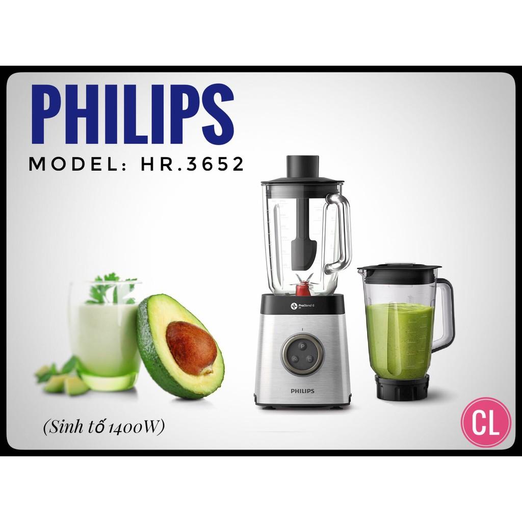 [Trả góp 0%]Máy xay sinh tố Philips 1400W - HR3652/00