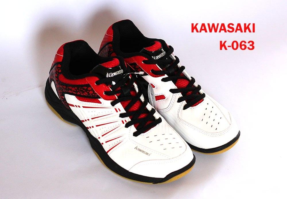 Giầy cầu lông Kawasaki K 063 (trắng đỏ)