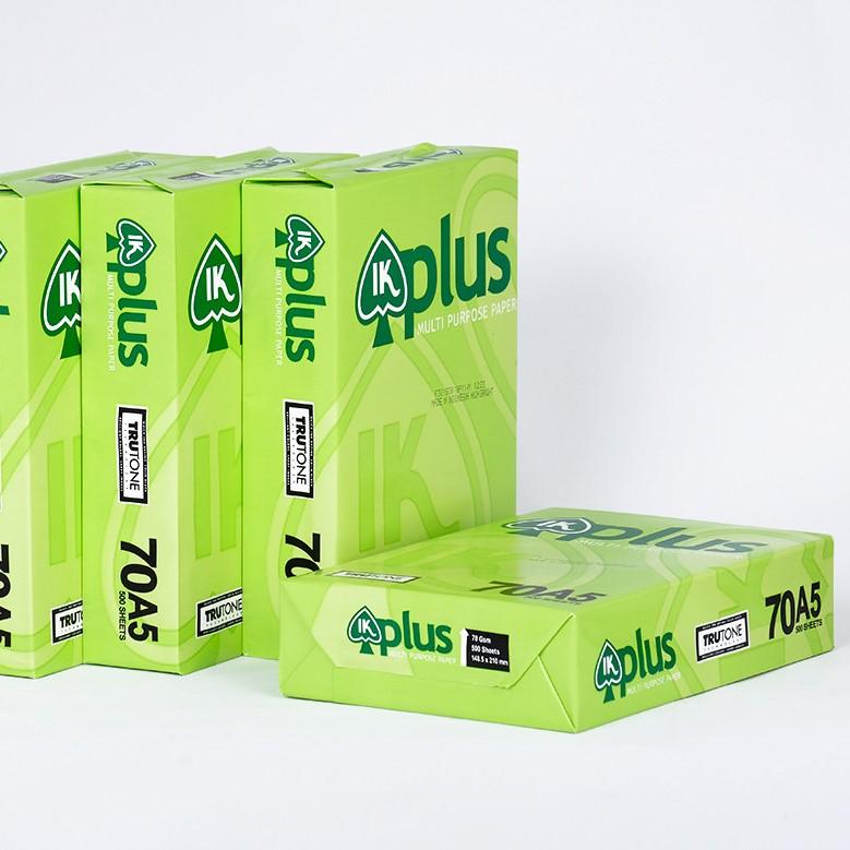 [HCM]GIẤY IN IK PLUS KHỔ A5 ĐỊNH LƯỢNG 70GSM (REAM 500 TỜ)