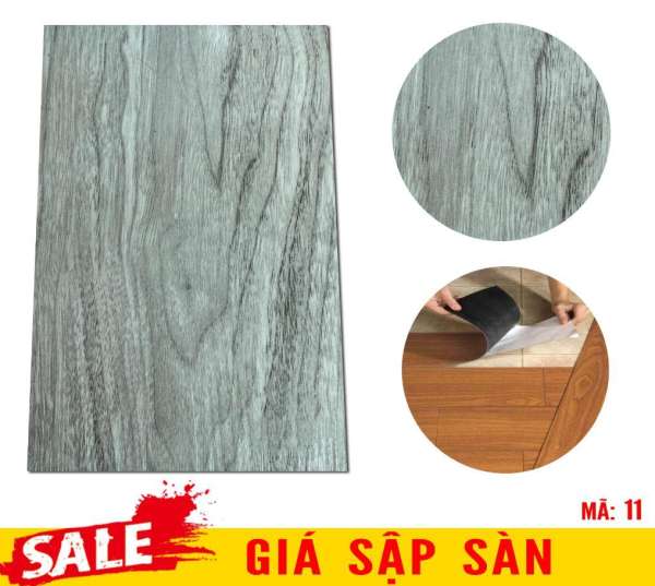 [Sale] 105 tấm Nhựa Dán Sàn Giả Gỗ 3D Mã 11 SuperDecor