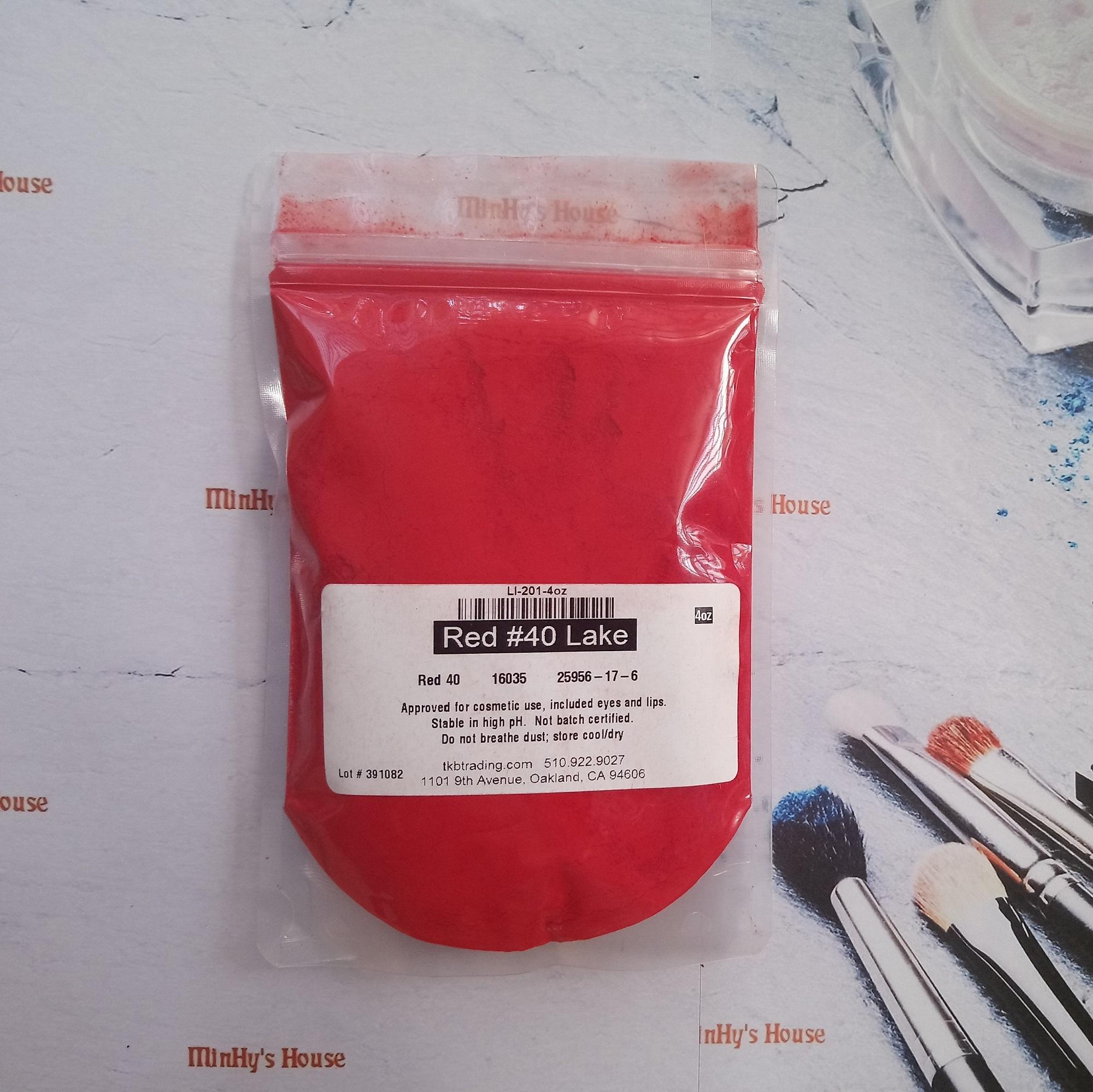 5G MÀU KHOÁNG MỸ_ĐỎ THUẦN_FD&C Red 40 Alum Lake - Nguyên liệu mỹ phẩm làm son handmade.