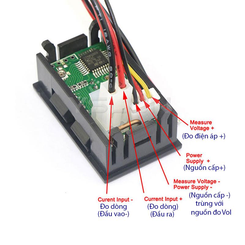 Đông hồ đo Vôn kế 0-100V và Ampe kế 10A
