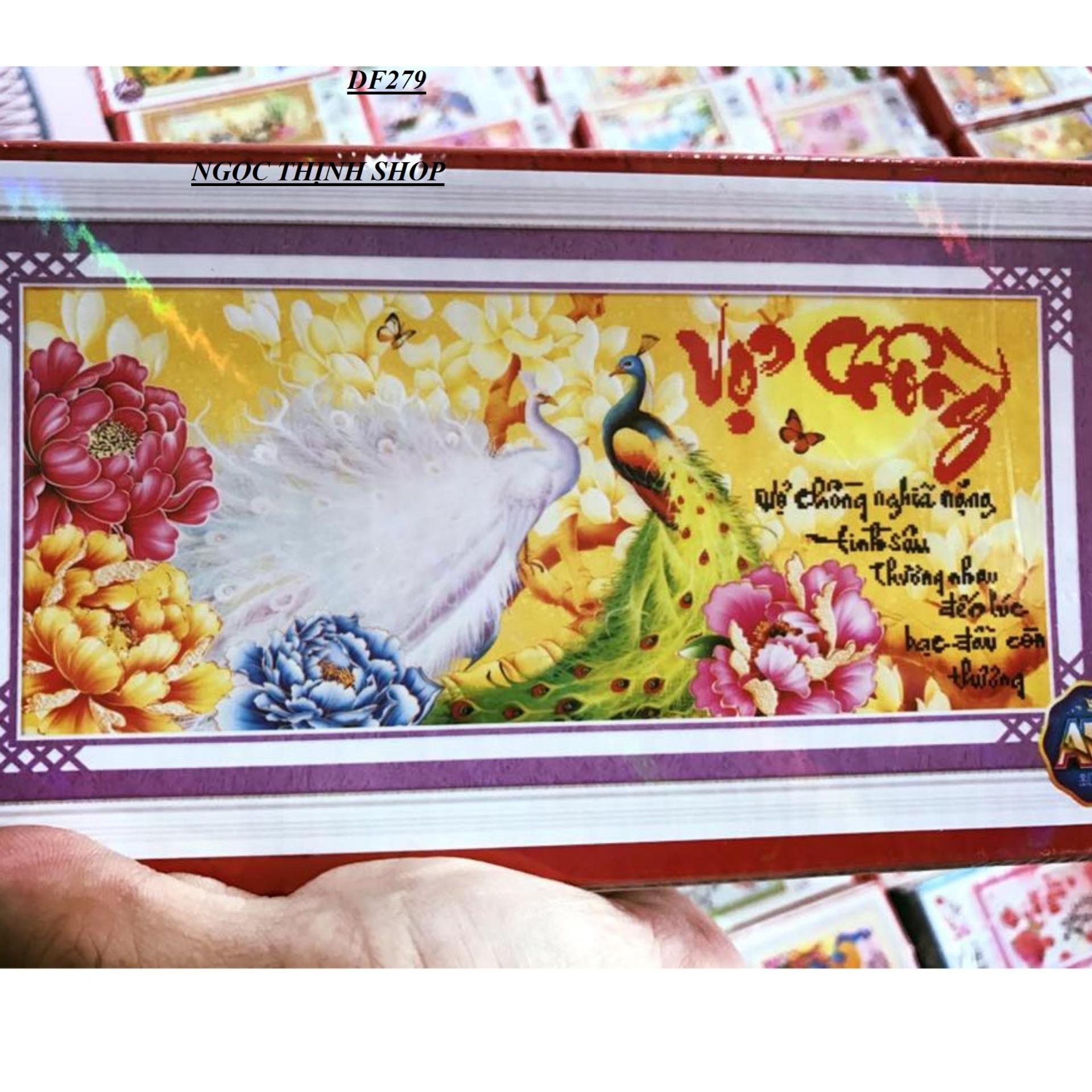 Tranh đính đá vợ chồng DF279