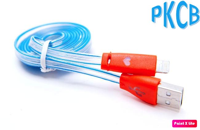 Cáp sạc iPhone đèn LED dạ quang - PKCB