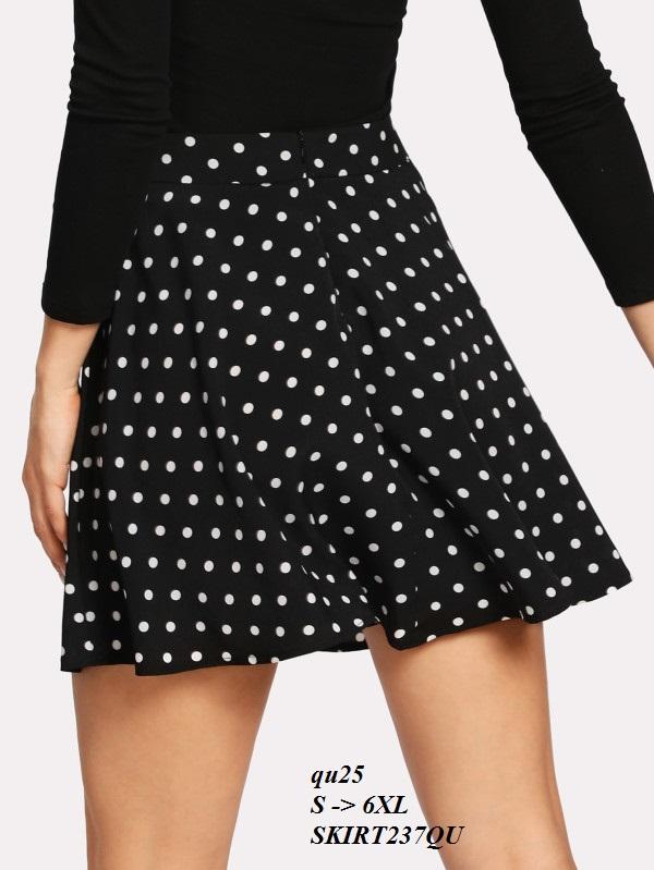 SKIRT237QU CHÂN VÁY CHỮ A CHẤM BI
