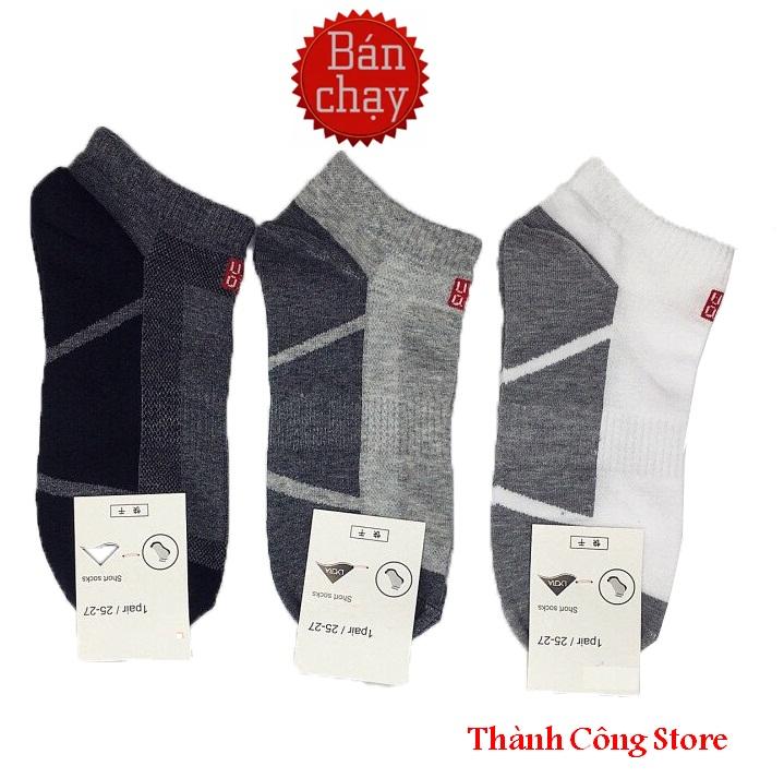 Bộ 6 đôi tất vớ nam cổ ngắn uni