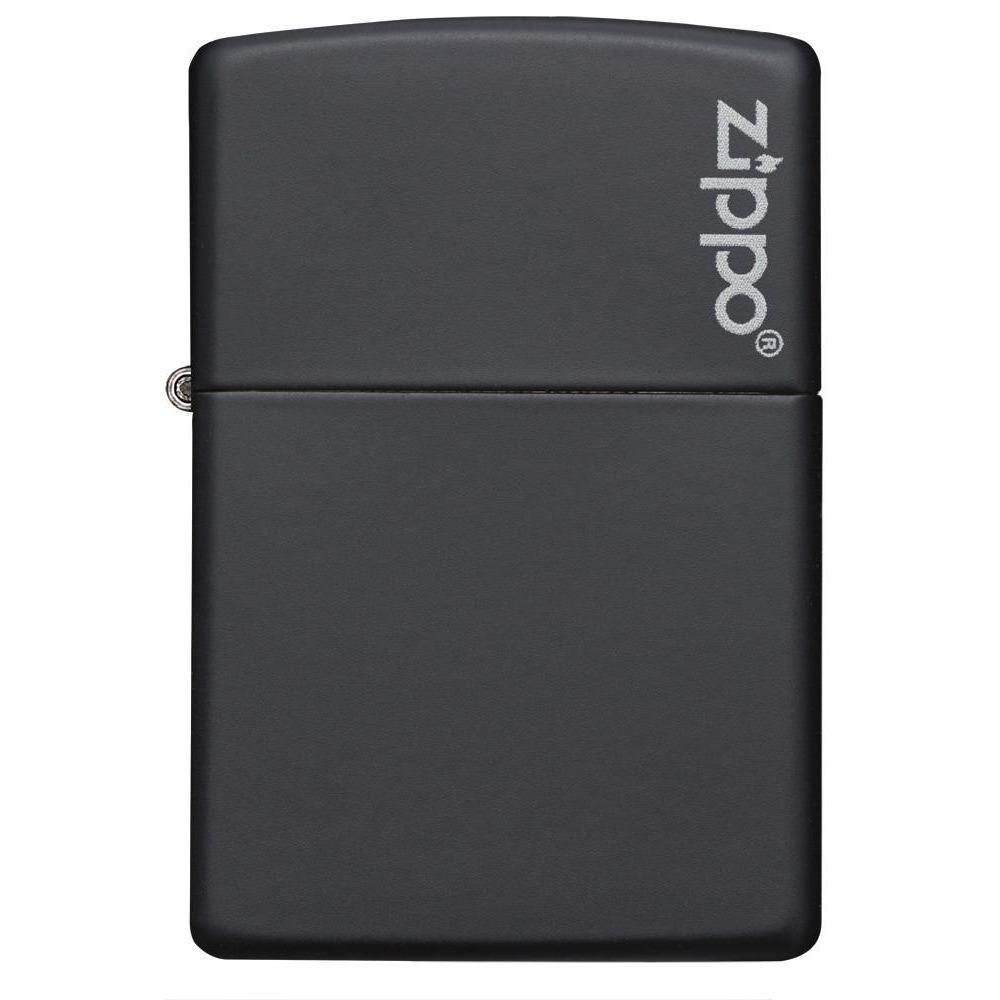 BẬT LỬA BLACK MATTE WITH ZIPPO LOGO