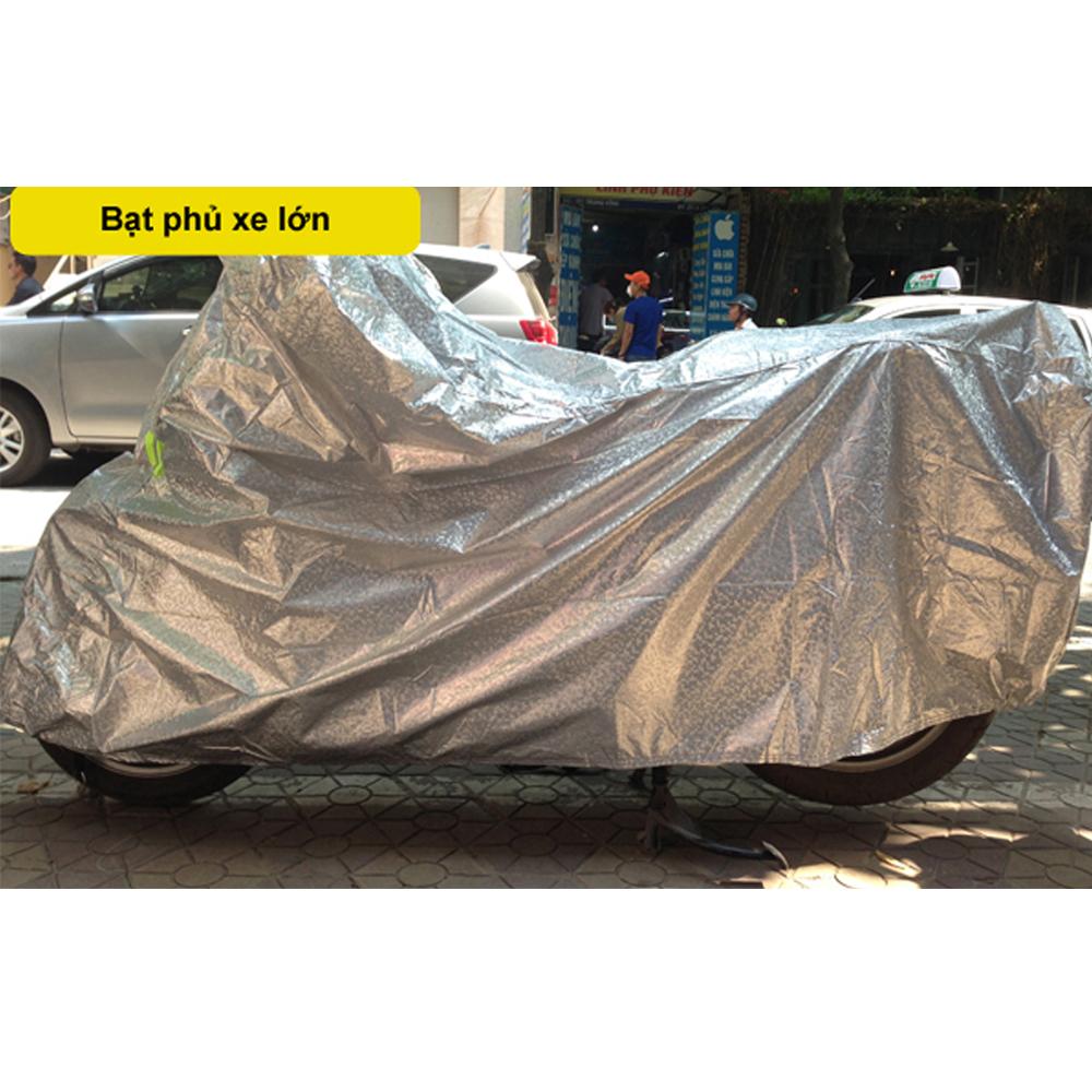 Bạt phủ xe máy SH 150 phản quang - Màu bạc
