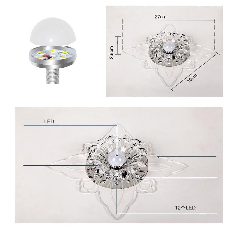 Đèn pha lê âm trần LED PLVC03