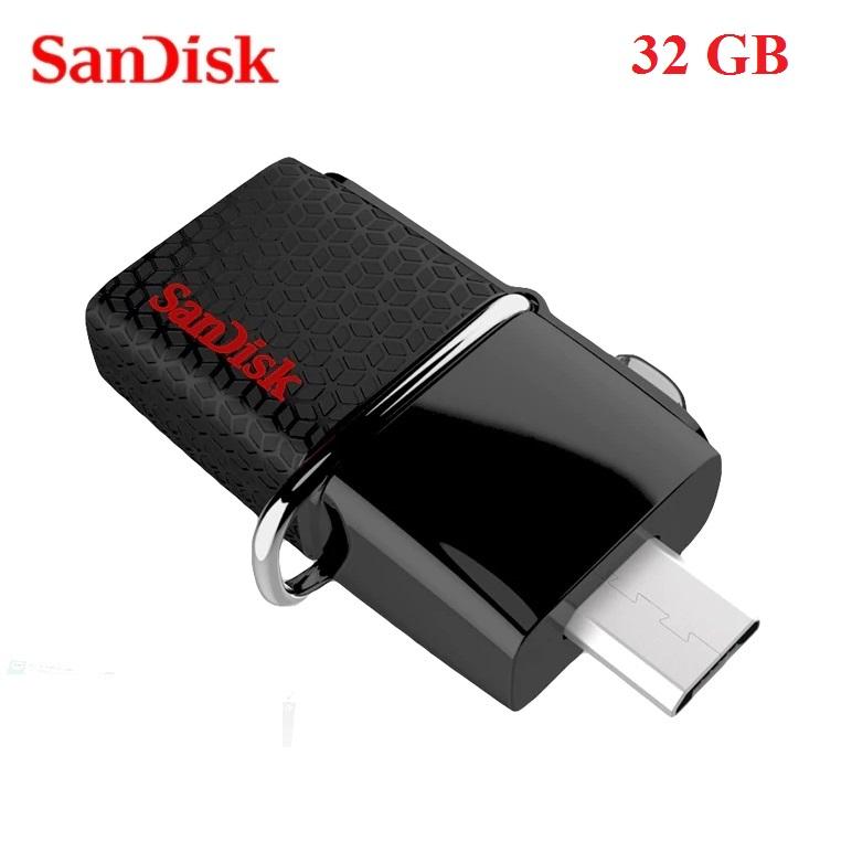 USB 3.0 SanDisk Ultra Dual 32GB 150MB/s (Đen)