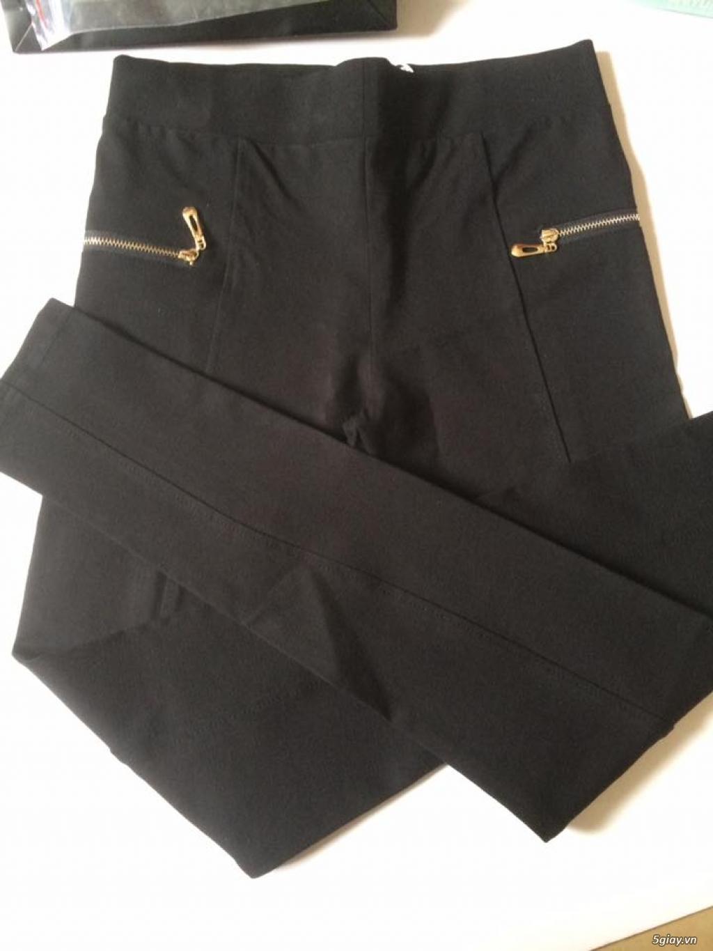 Quần Legging Nữ Phối Dây Kéo Vàng ZaR