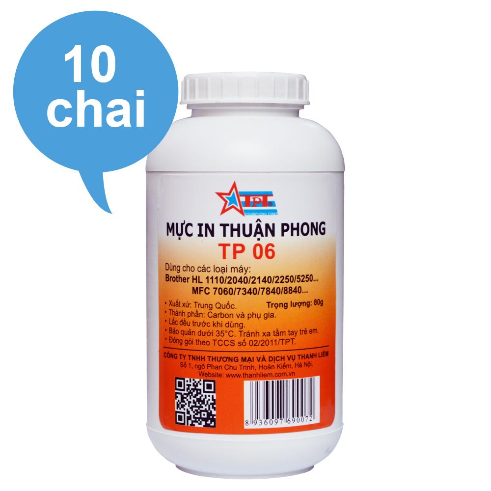 (BỘ 10 CHAI) Mực đổ Thuận Phong TP06 dùng cho máy in Brother / Xerox