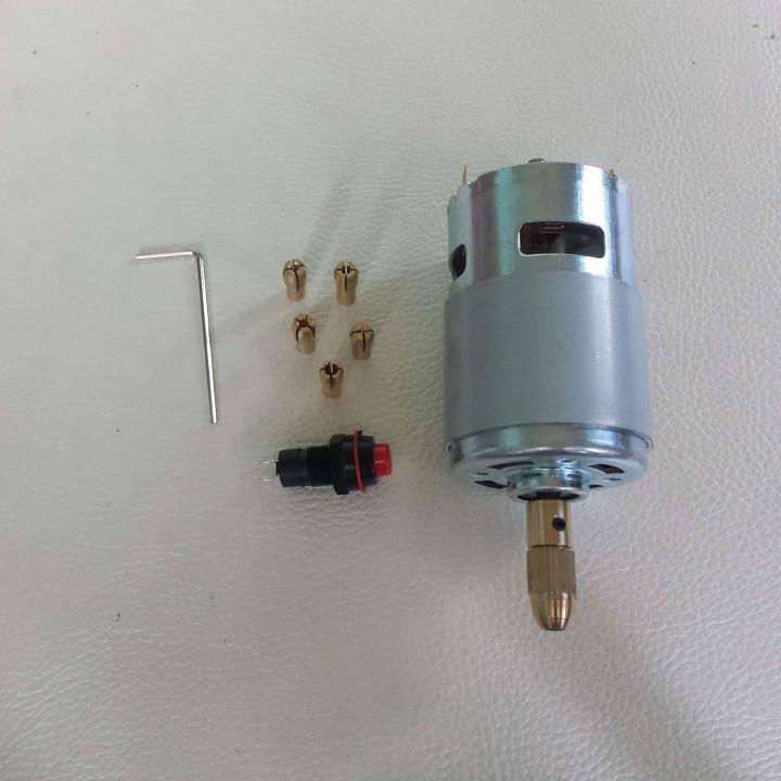 [HCM]Motor 775 + bộ đầu kẹp mini